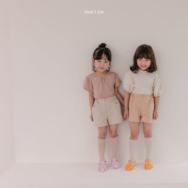 HERE I AM - Korean Children Fashion - #Kfashion4kids - Daisy Shirring Tee - 6