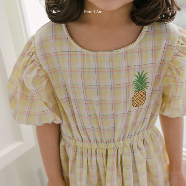 HERE I AM - Korean Children Fashion - #Kfashion4kids - Pineapple Tulip One-piece - 8