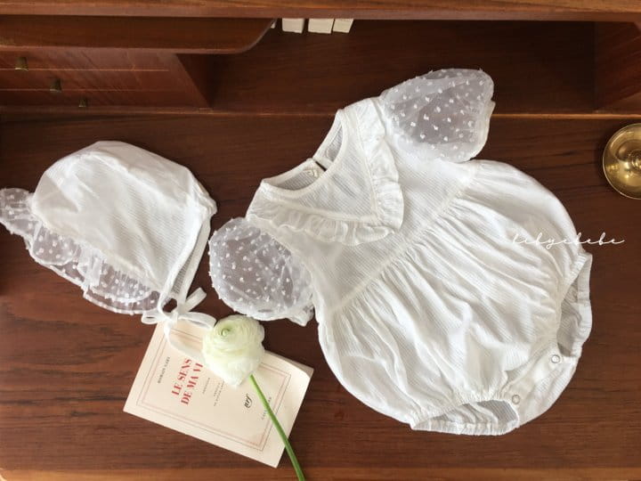 HI BYEBEBE - Korean Children Fashion - #Kfashion4kids - Dots Snow Flower Bodysuit