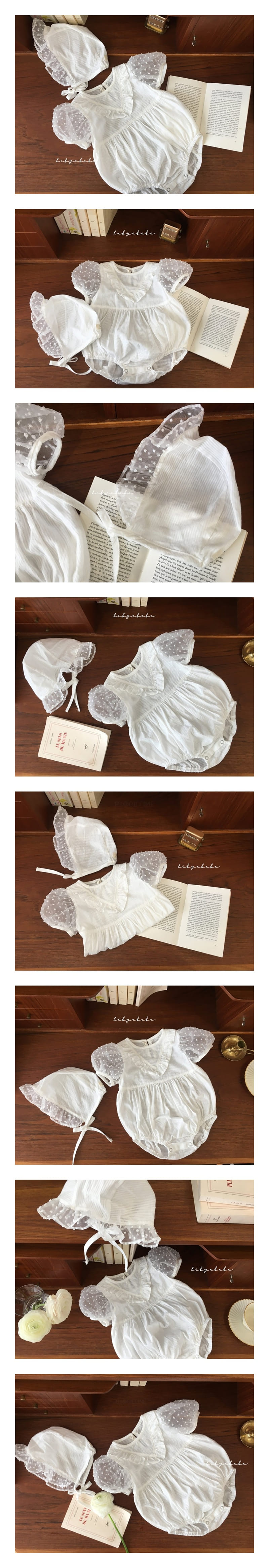 HI BYEBEBE - Korean Children Fashion - #Kfashion4kids - Dots Snow Flower Bonnet - 2
