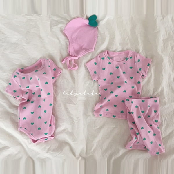 HI BYEBEBE - Korean Children Fashion - #Kfashion4kids - Heart Bodysuit