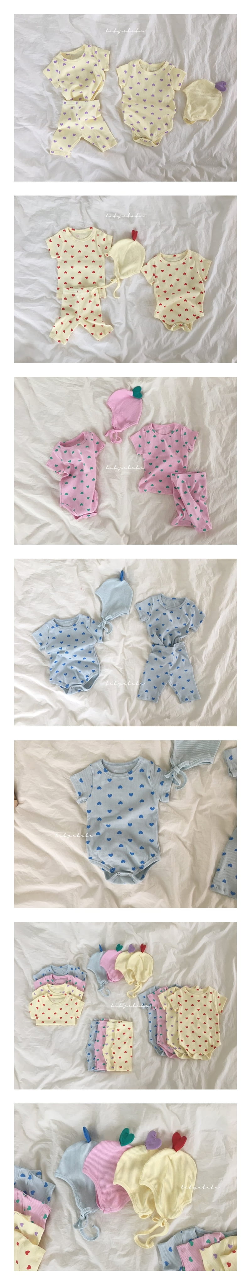 HI BYEBEBE - Korean Children Fashion - #Kfashion4kids - Heart Bodysuit - 2