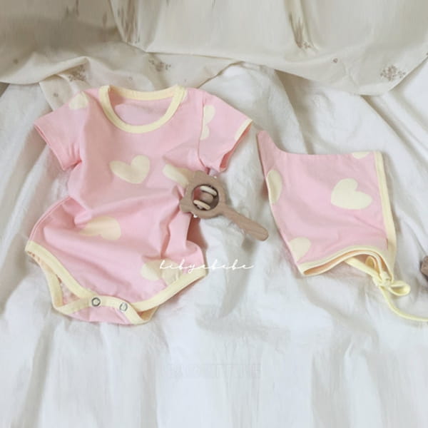 HI BYEBEBE - Korean Children Fashion - #Kfashion4kids - Heart Heart Bodysuit
