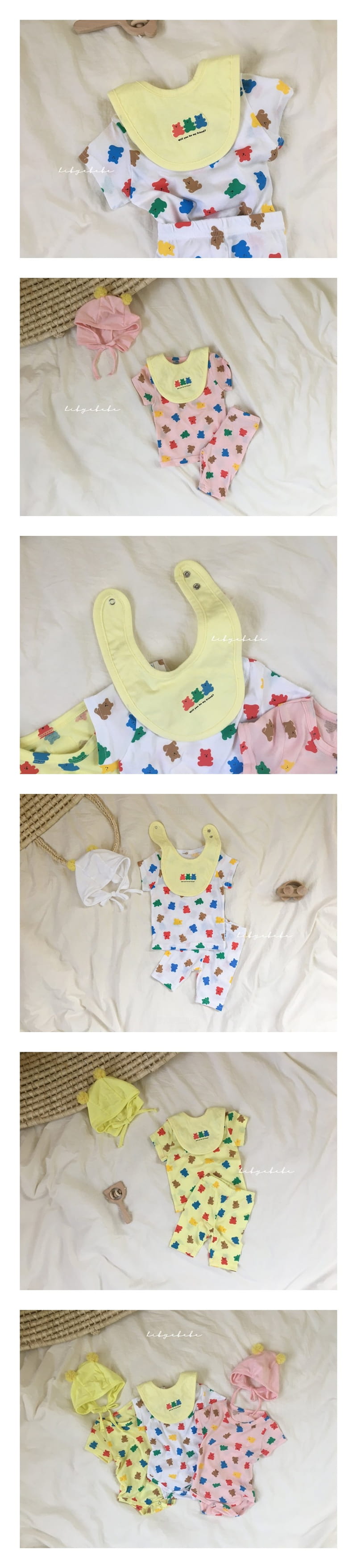 HI BYEBEBE - Korean Children Fashion - #Kfashion4kids - Pang Pang Bear Bib - 2