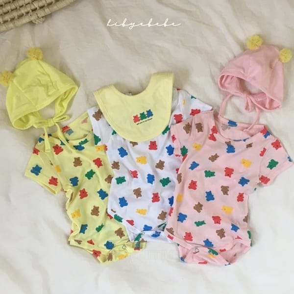 HI BYEBEBE - Korean Children Fashion - #Kfashion4kids - Pang Pang Bear Bodysuit