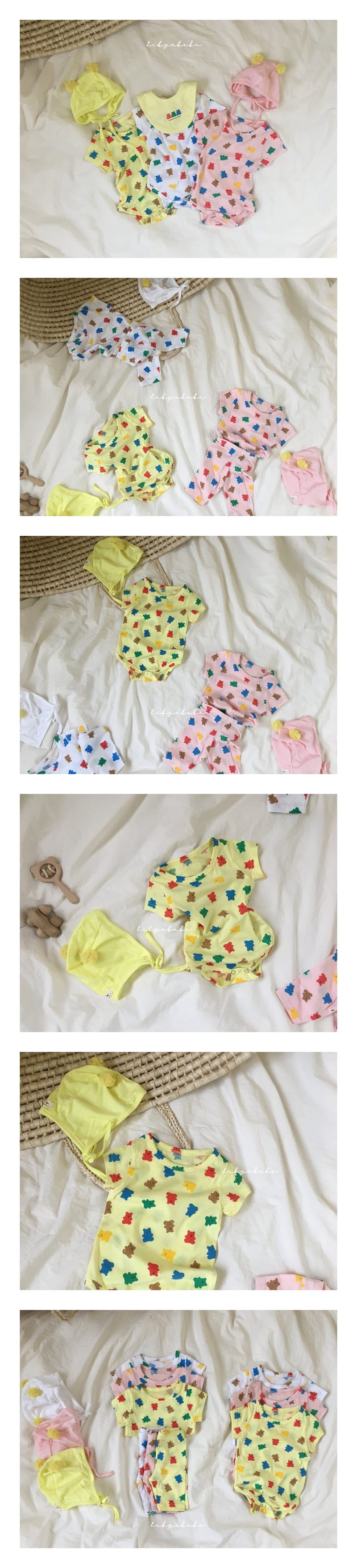 HI BYEBEBE - Korean Children Fashion - #Kfashion4kids - Pang Pang Bear Bodysuit - 2