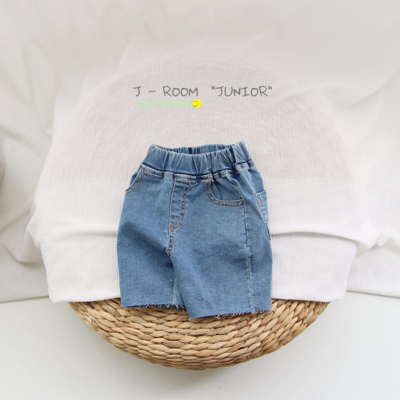 J-ROOM - Korean Children Fashion - #Kfashion4kids - Span Denim Shorts