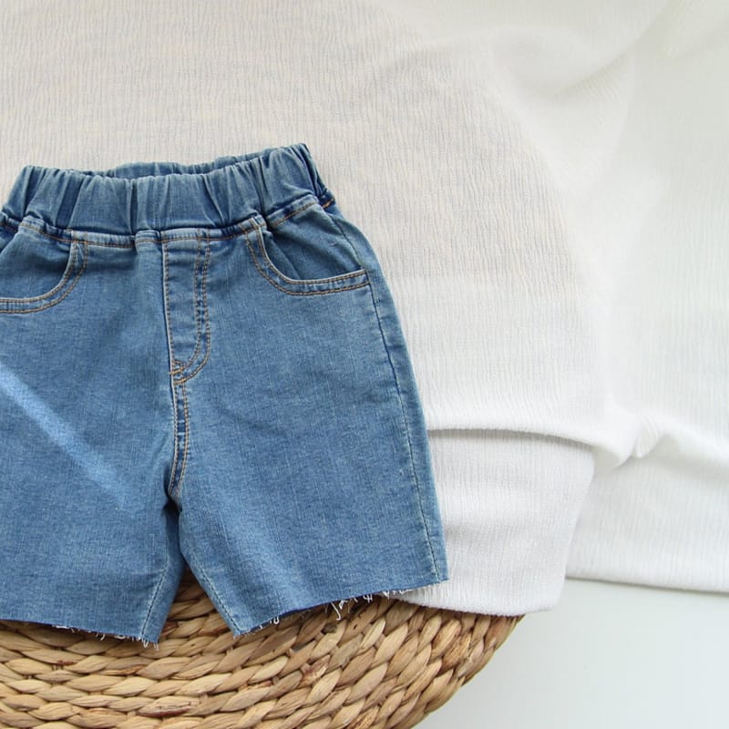 J-ROOM - Korean Children Fashion - #Kfashion4kids - Span Denim Shorts - 3