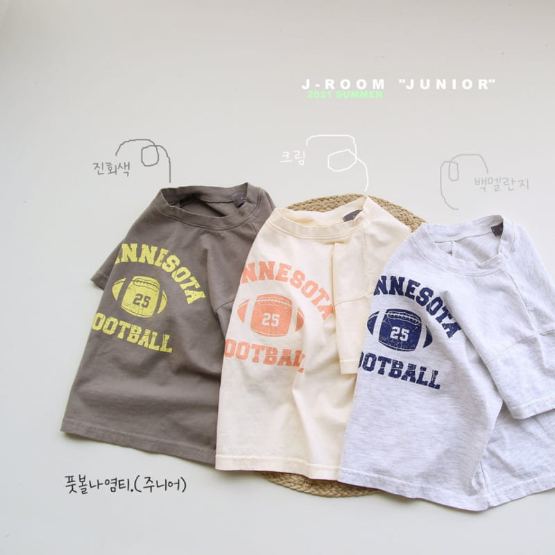 J-ROOM - Korean Children Fashion - #Kfashion4kids - Football Painting Tee