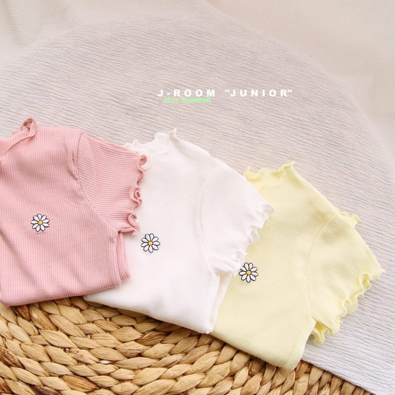 J-ROOM - Korean Children Fashion - #Kfashion4kids - Flower Wave Tee