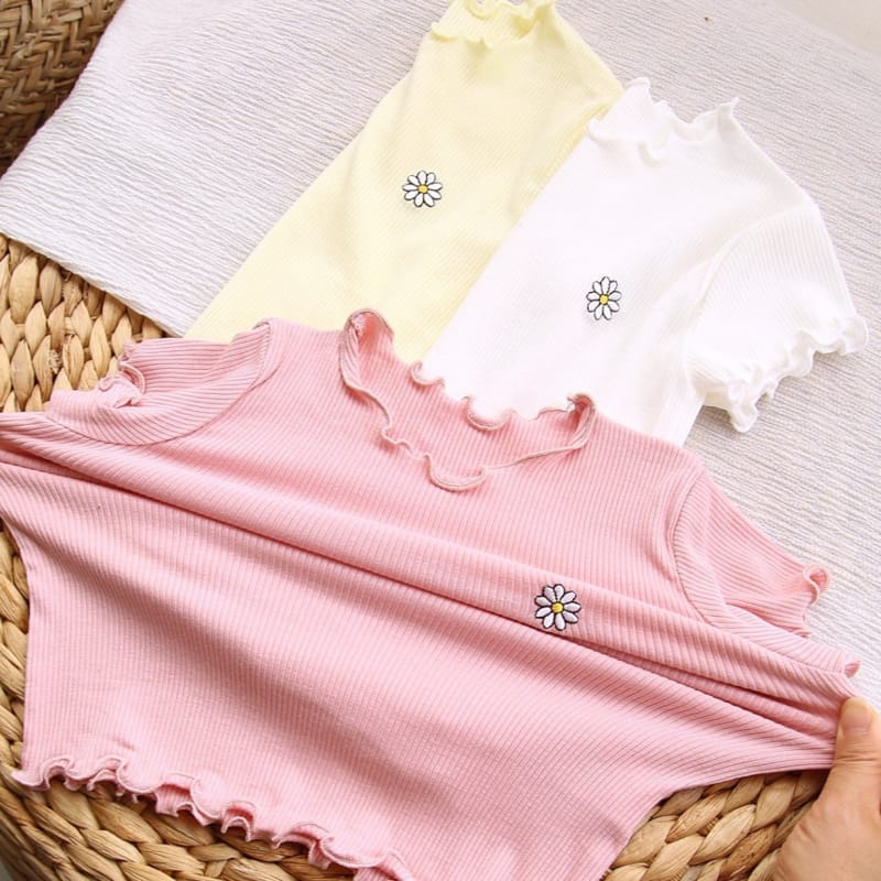 J-ROOM - Korean Children Fashion - #Kfashion4kids - Flower Wave Tee - 10