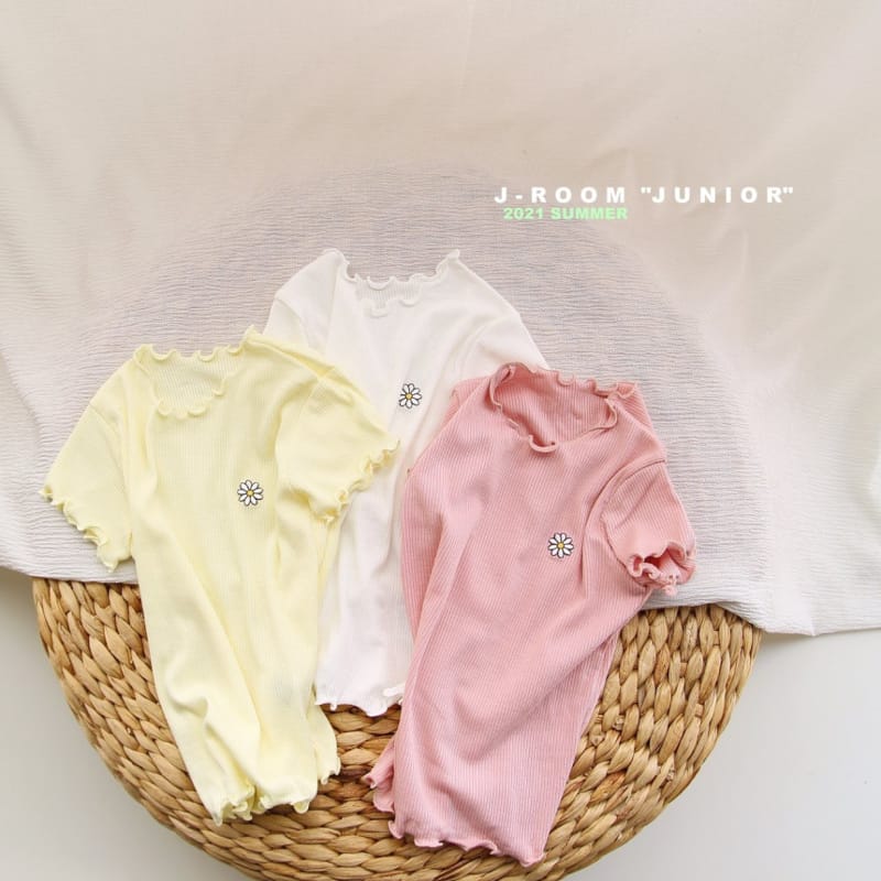 J-ROOM - Korean Children Fashion - #Kfashion4kids - Flower Wave Tee - 4