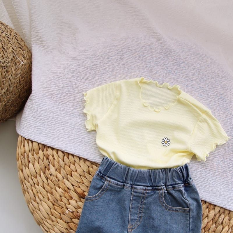 J-ROOM - Korean Children Fashion - #Kfashion4kids - Flower Wave Tee - 8