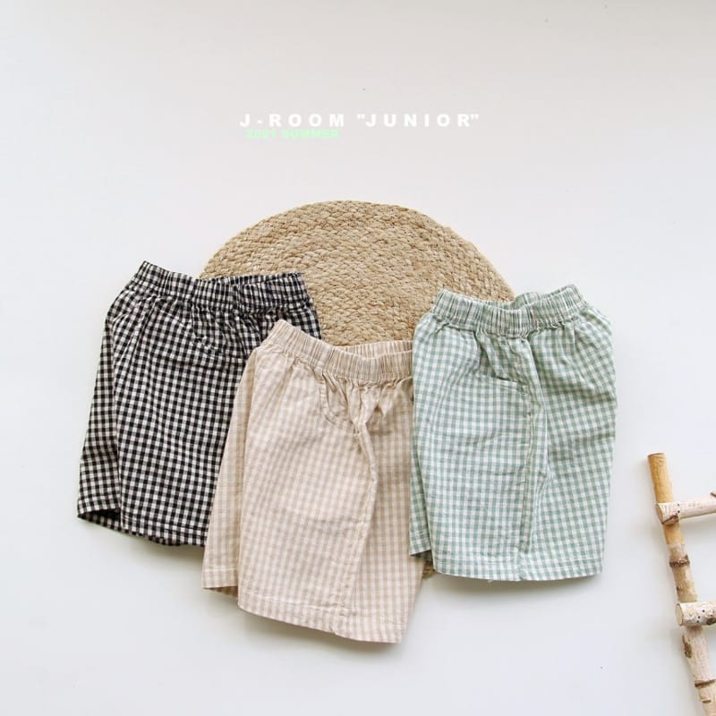 J-ROOM - Korean Children Fashion - #Kfashion4kids - Check Shorts - 2