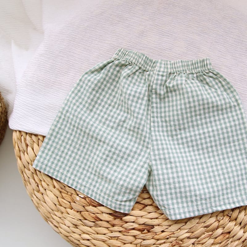 J-ROOM - Korean Children Fashion - #Kfashion4kids - Check Shorts - 7