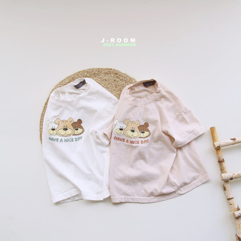 J-ROOM - Korean Children Fashion - #Kfashion4kids - Bear Painting Tee