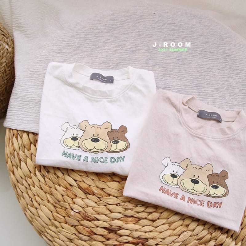 J-ROOM - Korean Children Fashion - #Kfashion4kids - Bear Painting Tee - 2