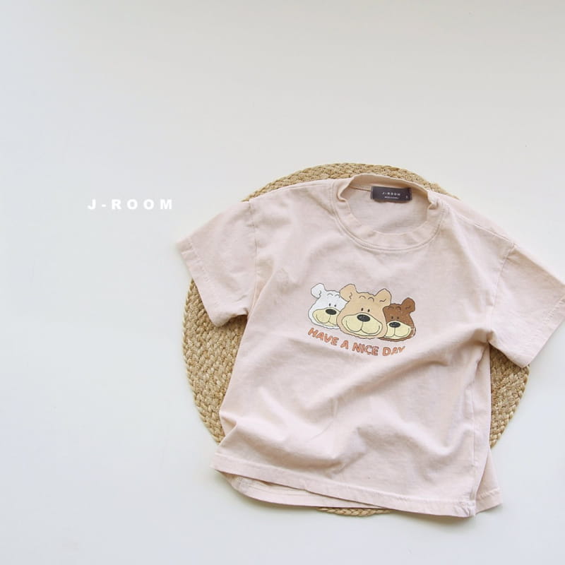 J-ROOM - Korean Children Fashion - #Kfashion4kids - Bear Painting Tee - 5