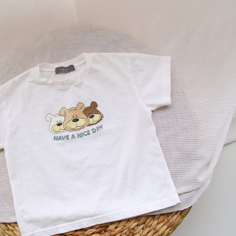 J-ROOM - Korean Children Fashion - #Kfashion4kids - Bear Painting Tee - 8