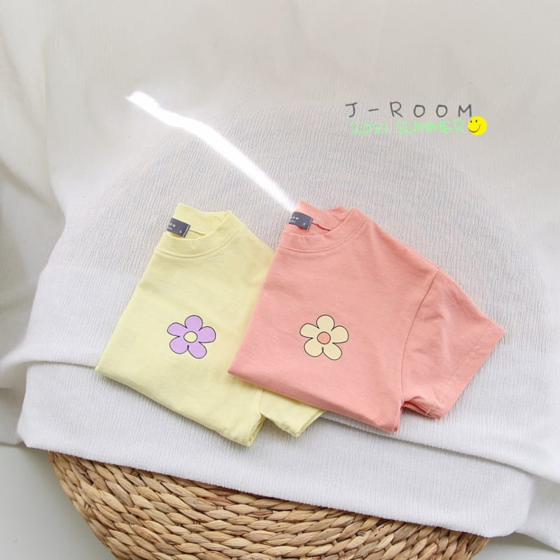 J-ROOM - Korean Children Fashion - #Kfashion4kids - Flower Painting Tee - 4