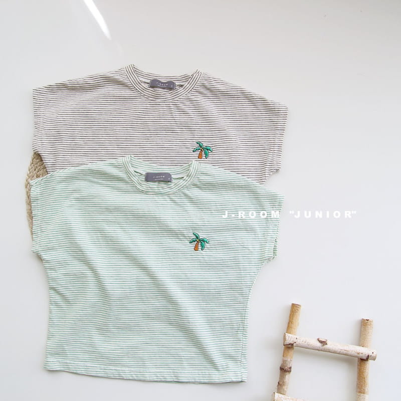 J-ROOM - Korean Children Fashion - #Kfashion4kids - Palm Stripes Tee - 4