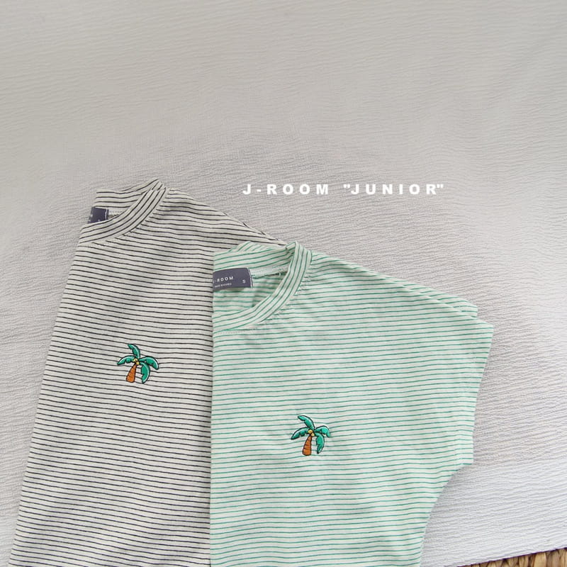 J-ROOM - Korean Children Fashion - #Kfashion4kids - Palm Stripes Tee - 5