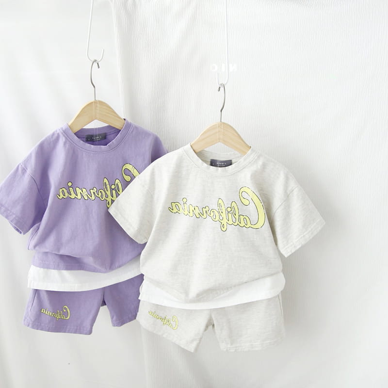 J-ROOM - Korean Children Fashion - #Kfashion4kids - Califonia Top Bottom Set - 2