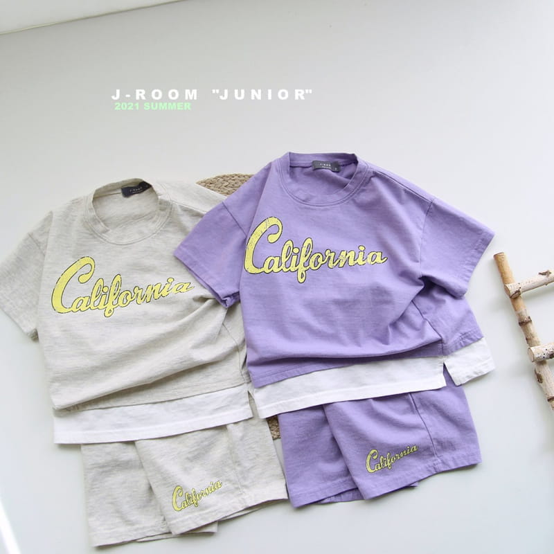 J-ROOM - Korean Children Fashion - #Kfashion4kids - Califonia Top Bottom Set - 3