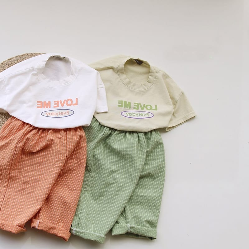 J-ROOM - Korean Children Fashion - #Kfashion4kids - Love Me Top Bottom Set - 2