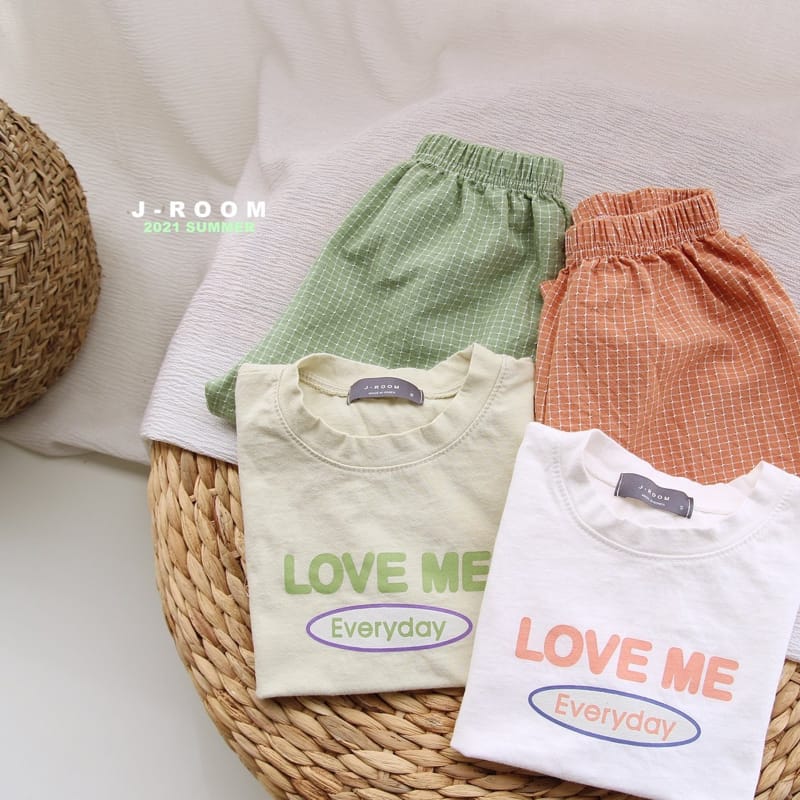 J-ROOM - Korean Children Fashion - #Kfashion4kids - Love Me Top Bottom Set - 3