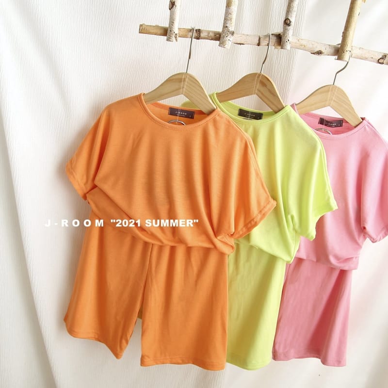 J-ROOM - Korean Children Fashion - #Kfashion4kids - Cool Wide Top Bottom Set
