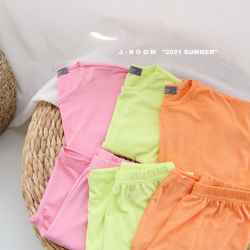 J-ROOM - Korean Children Fashion - #Kfashion4kids - Cool Wide Top Bottom Set - 4