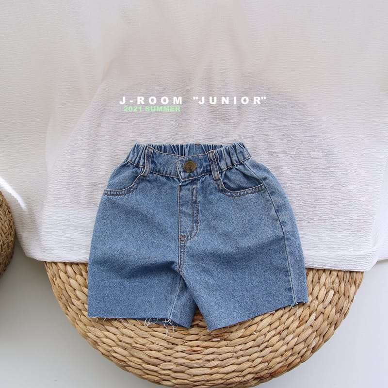 J-ROOM - Korean Children Fashion - #Kfashion4kids - Open Denim Shorts - 6