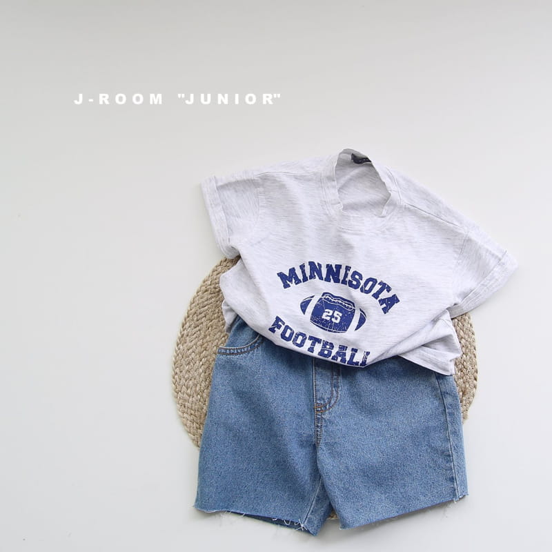 J-ROOM - Korean Children Fashion - #Kfashion4kids - Open Denim Shorts - 8