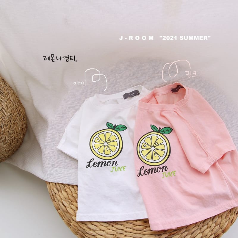 J-ROOM - Korean Children Fashion - #Kfashion4kids - Lemon Painting Tee - 8