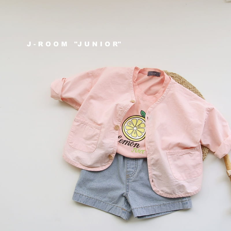J-ROOM - Korean Children Fashion - #Kfashion4kids - Linen Button Jacket - 4
