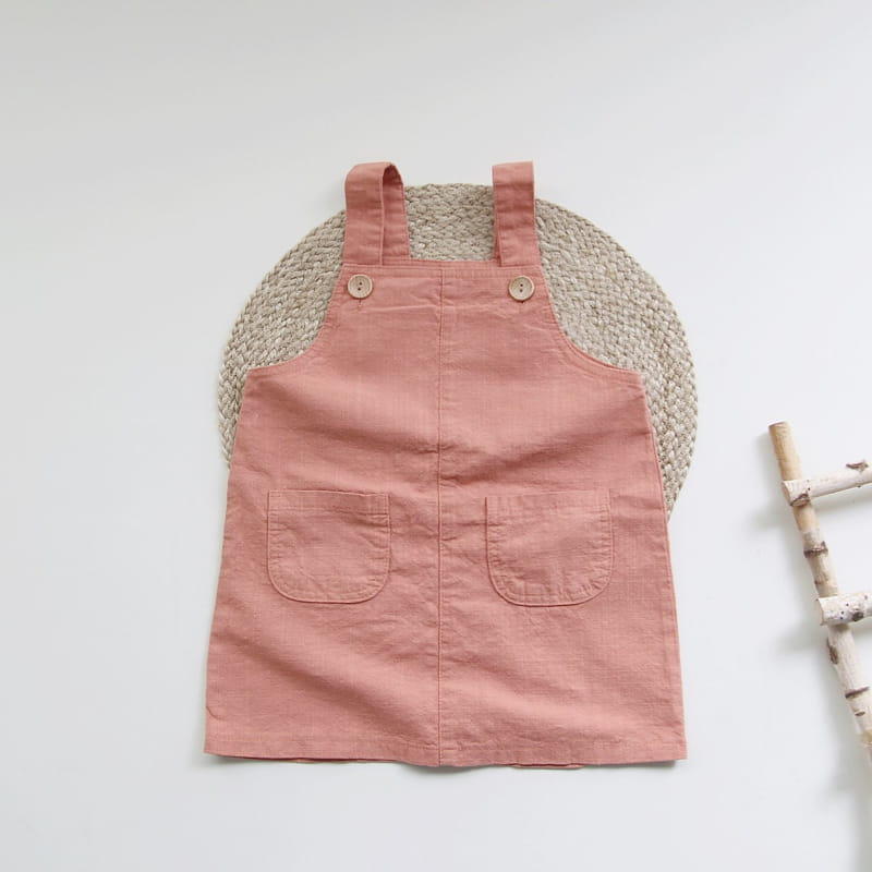 J-ROOM - Korean Children Fashion - #Kfashion4kids - Linen Dungarees Skirt - 6