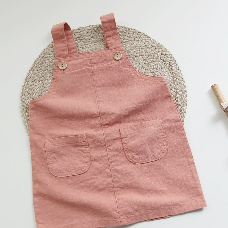 J-ROOM - Korean Children Fashion - #Kfashion4kids - Linen Dungarees Skirt - 7