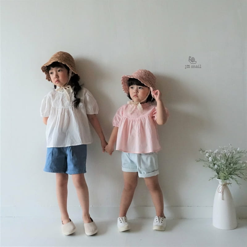 JM SNAIL - Korean Children Fashion - #Kfashion4kids - Fintuck Blouse