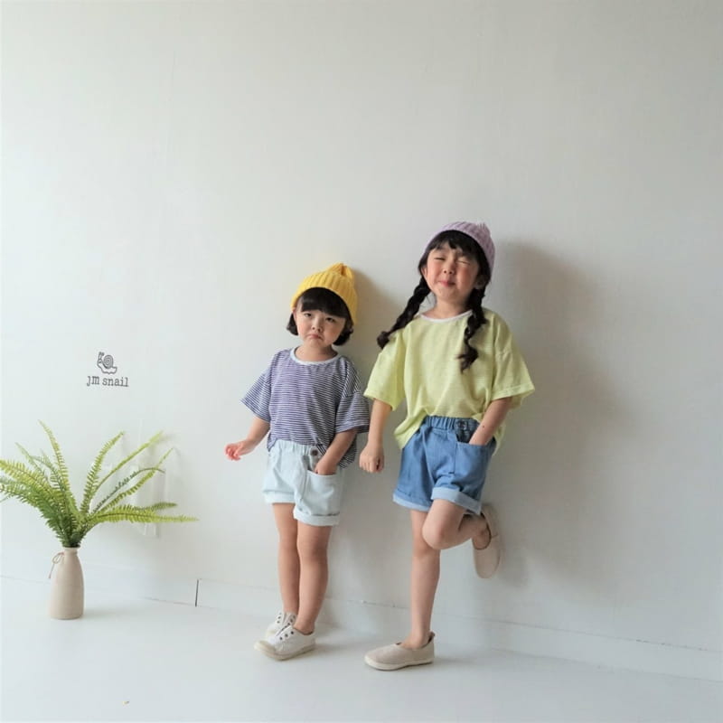 JM SNAIL - Korean Children Fashion - #Kfashion4kids - Mojito Stripes Tee