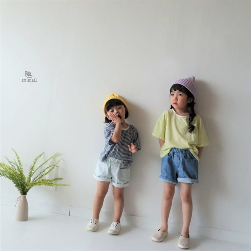JM SNAIL - Korean Children Fashion - #Kfashion4kids - Mojito Stripes Tee - 7