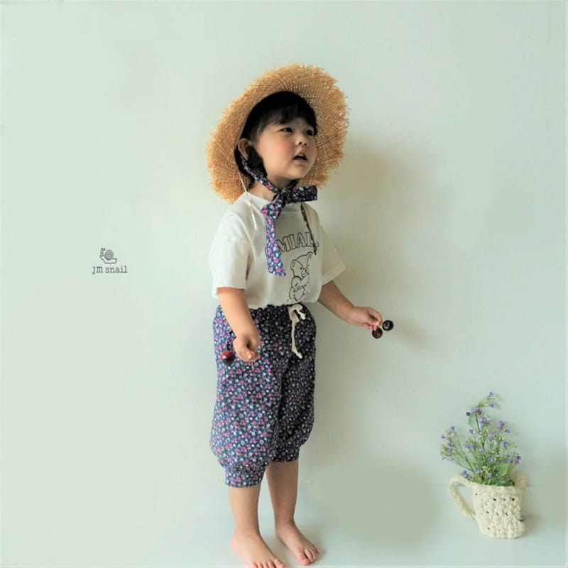 JM SNAIL - Korean Children Fashion - #Kfashion4kids - Cows Flower Capri Pants - 3