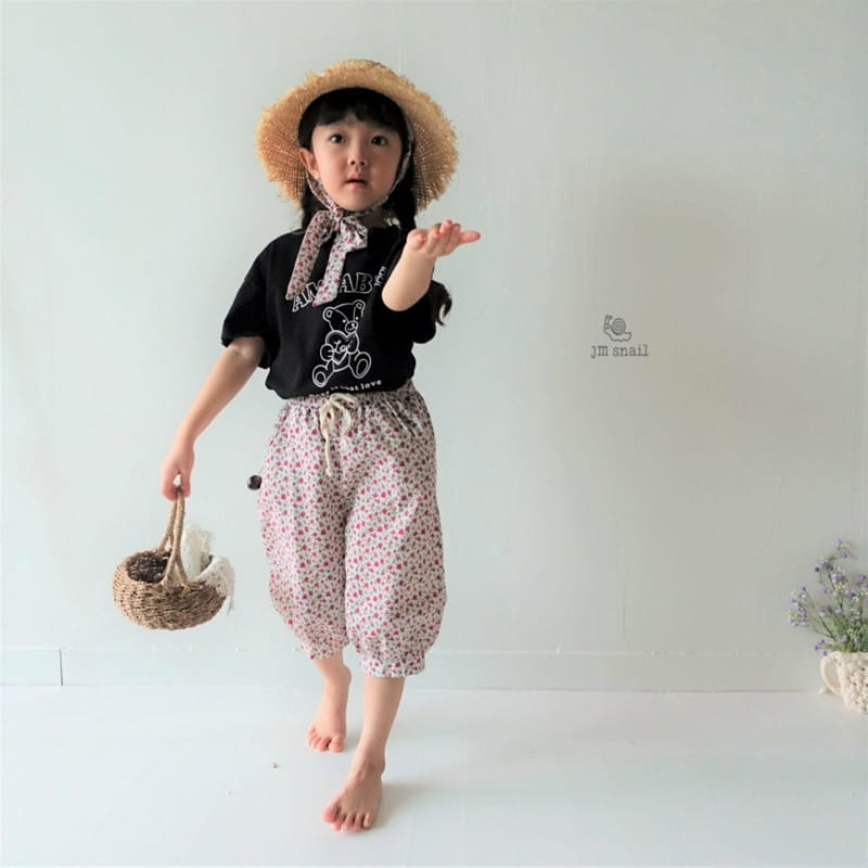 JM SNAIL - Korean Children Fashion - #Kfashion4kids - Cows Flower Capri Pants - 8