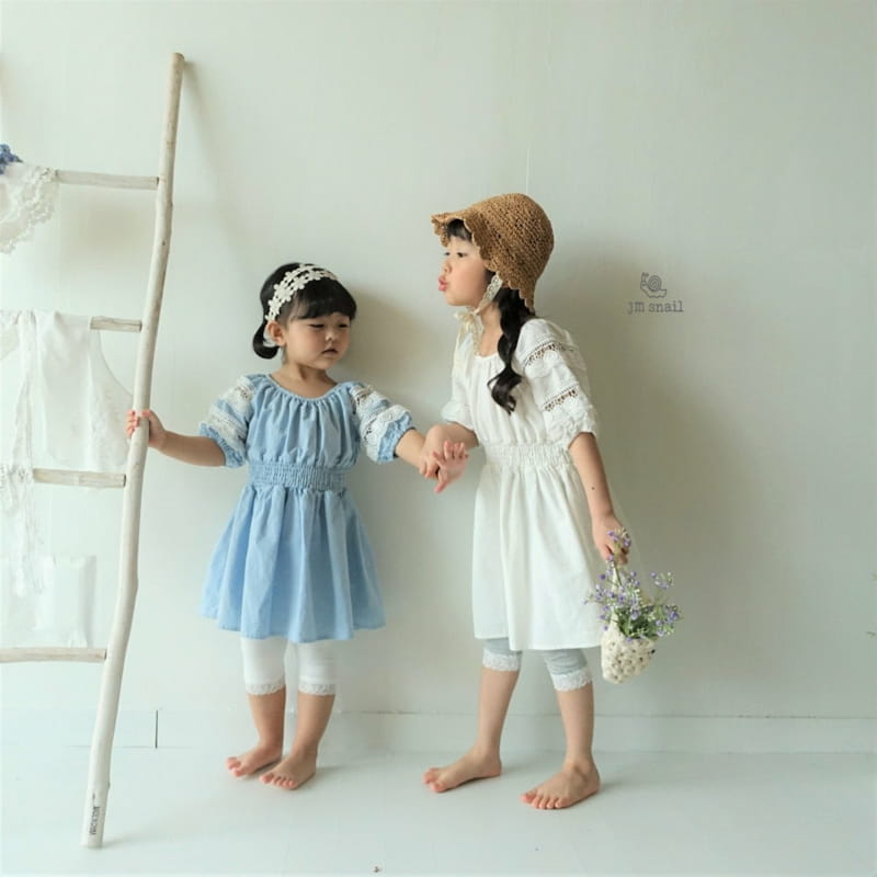 JM SNAIL - Korean Children Fashion - #Kfashion4kids - Lace Smocked One-piece - 10