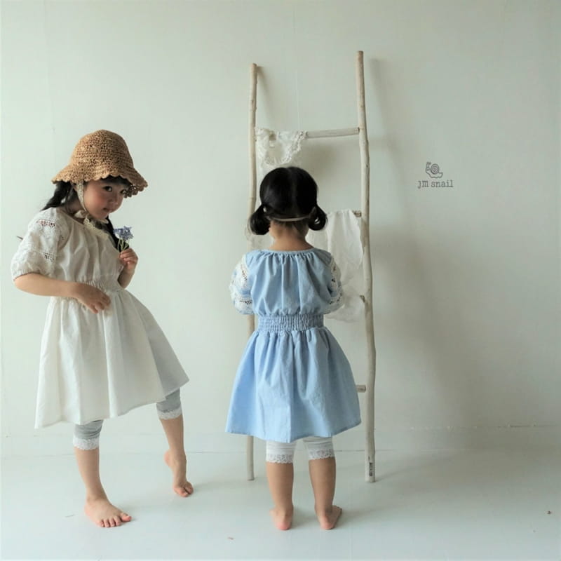 JM SNAIL - Korean Children Fashion - #Kfashion4kids - Lace Smocked One-piece - 7
