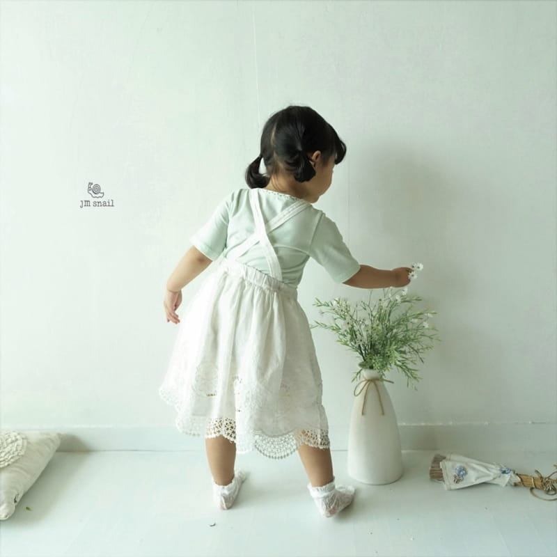 JM SNAIL - Korean Children Fashion - #Kfashion4kids - Span Embroidery Tee - 2