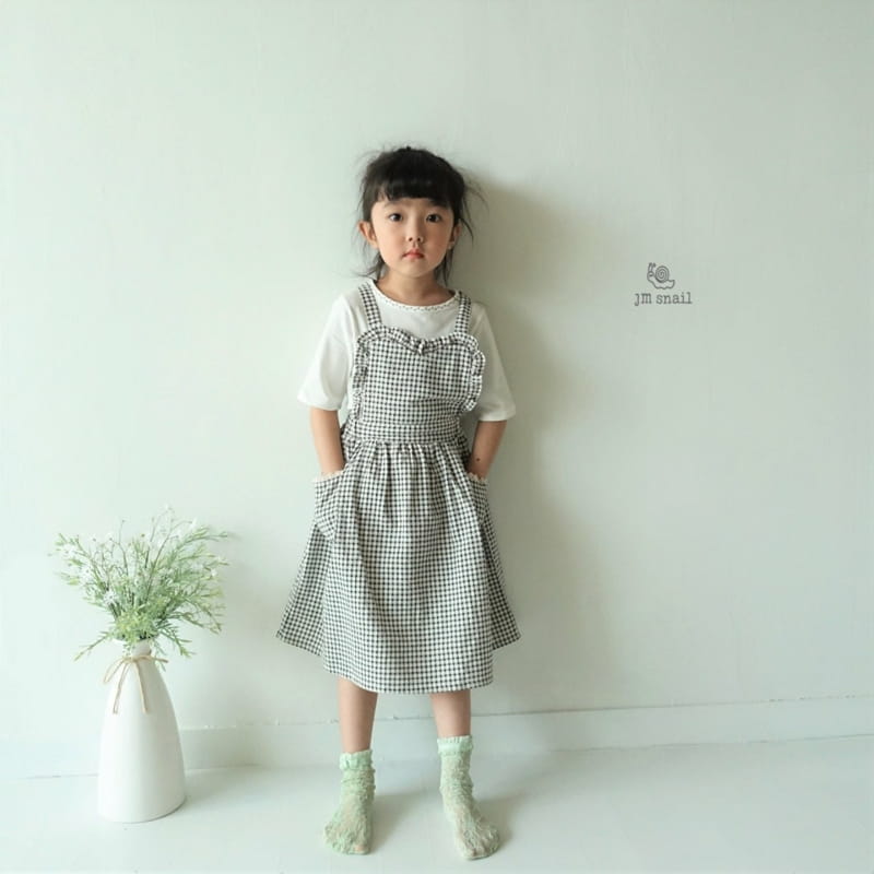 JM SNAIL - Korean Children Fashion - #Kfashion4kids - Lotte Apron One-piece