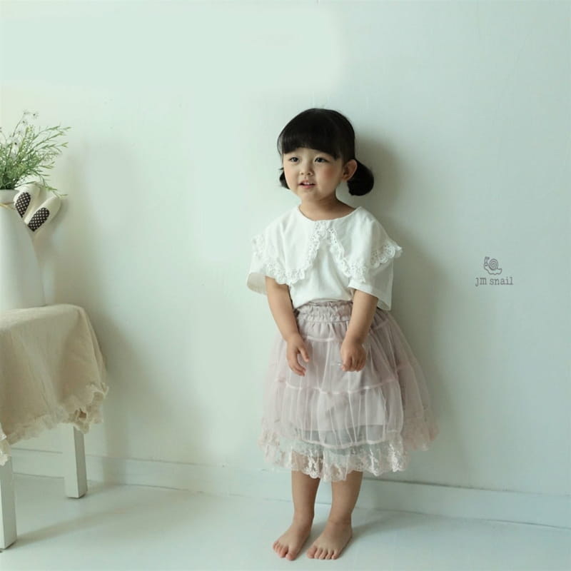 JM SNAIL - Korean Children Fashion - #Kfashion4kids - Pretty Mesh Skirt