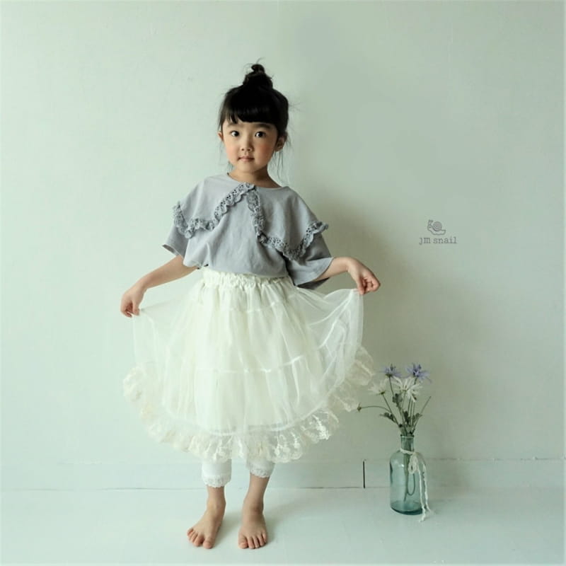 JM SNAIL - Korean Children Fashion - #Kfashion4kids - Pretty Mesh Skirt - 3