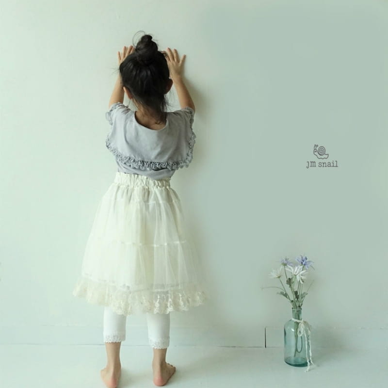 JM SNAIL - Korean Children Fashion - #Kfashion4kids - Pretty Mesh Skirt - 4